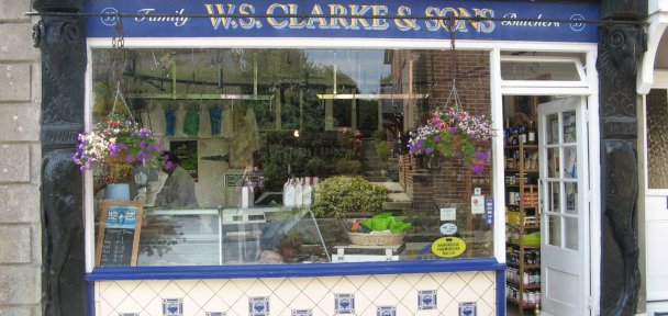 W.S Clarkes Butchers Shop in Sixpenny Handley